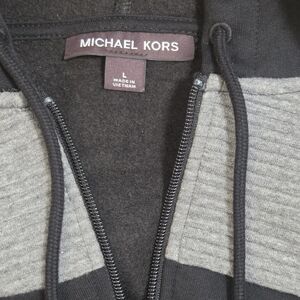 Michael Kors Black and Gray Men's Sweater